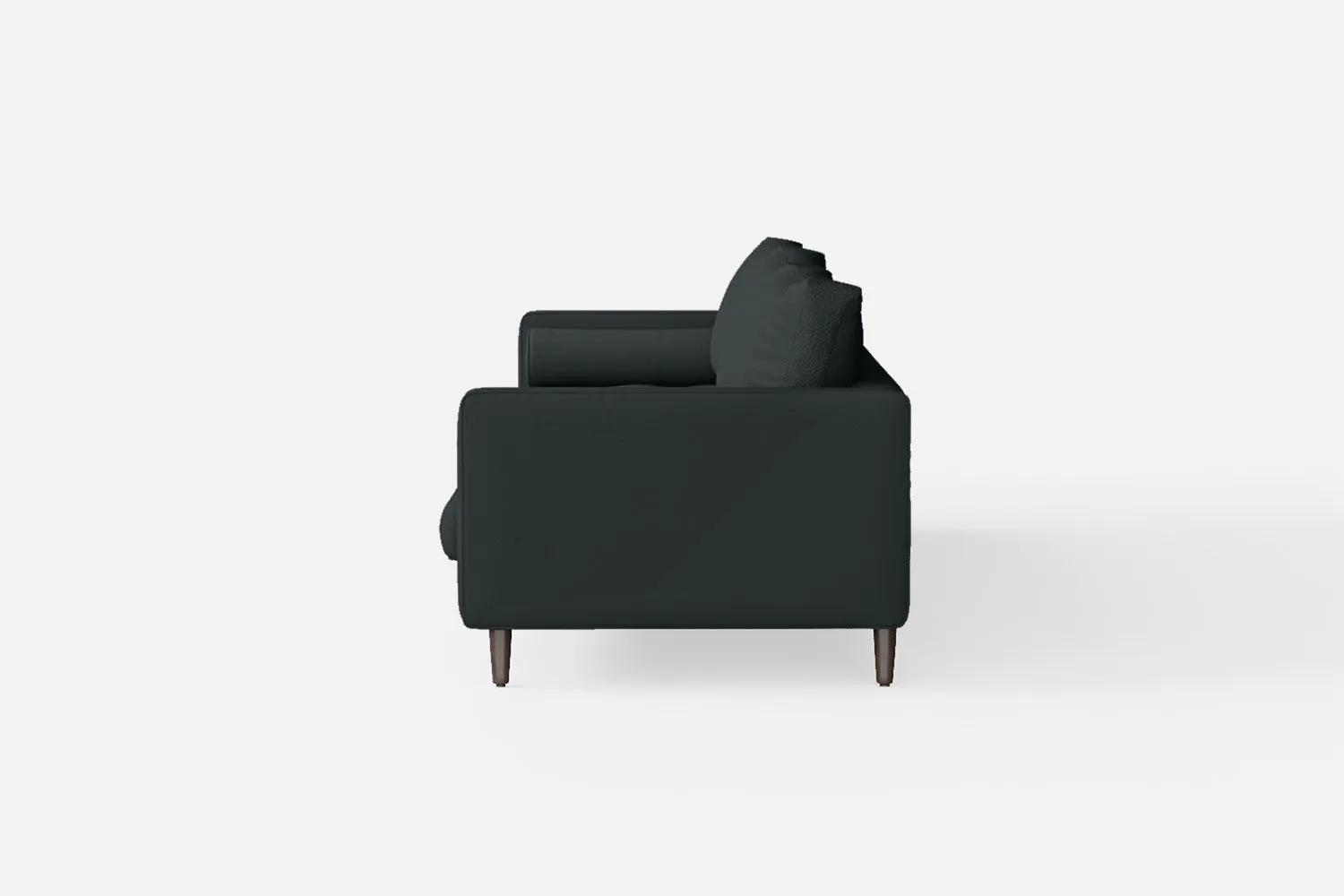 Gela 4 Seater Sofa Slate Leather