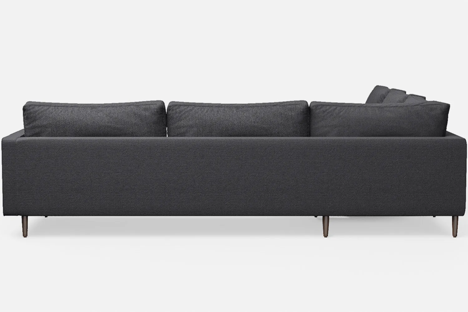 Gela 5 Seater Corner Sofa Dark Grey Linen Fabric