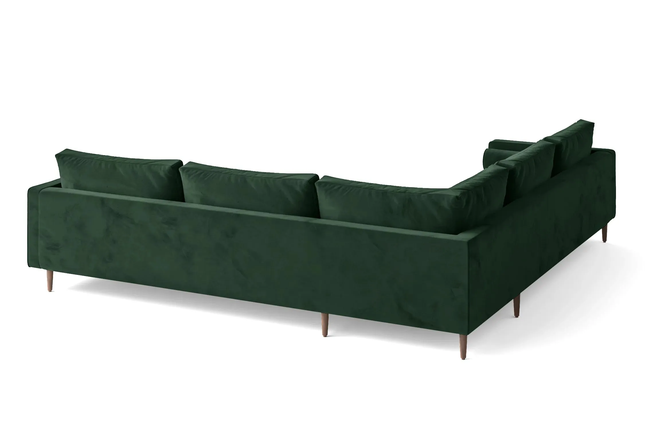 Gela 5 Seater Corner Sofa Green Velvet