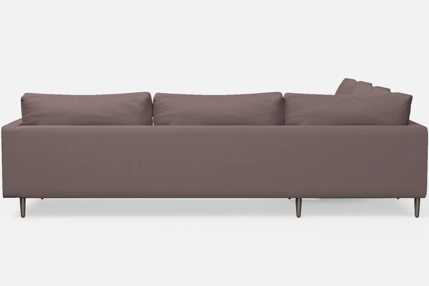 Gela 5 Seater Corner Sofa Rose Taupe Leather