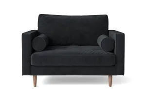 Gela Armchair Dark Grey Velvet