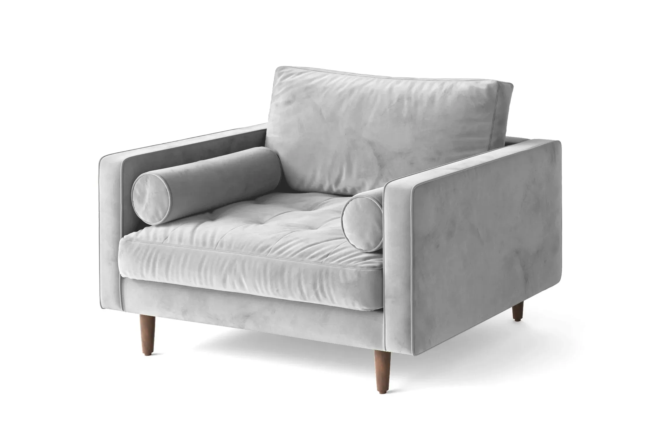 Gela Armchair White Velvet