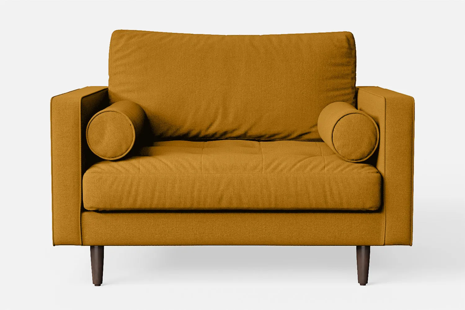 Gela Armchair Yellow Linen Fabric