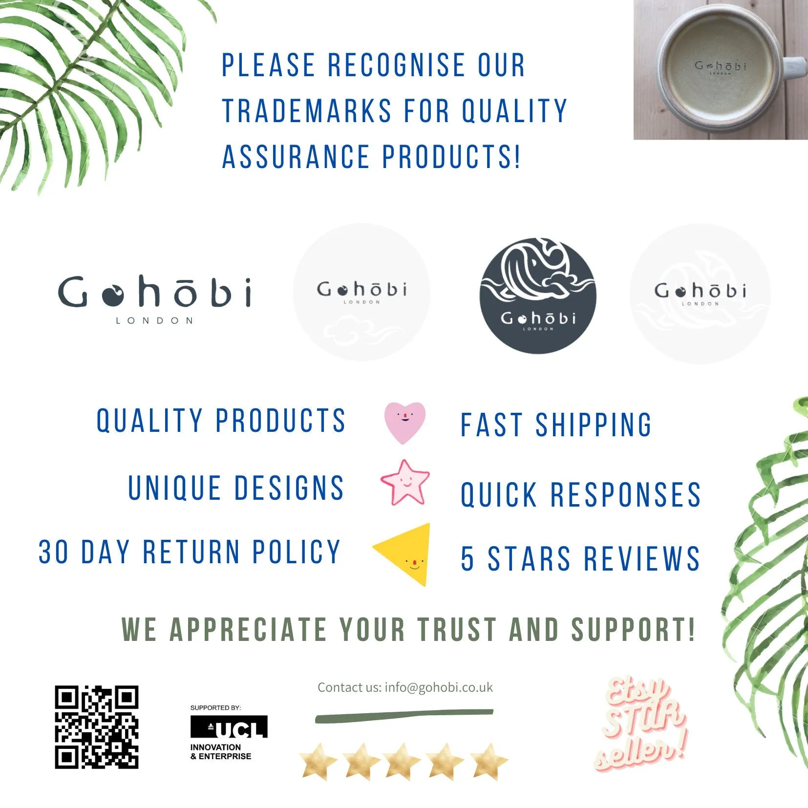 Gohobi Ceramic Japanese Style Tea Cup
