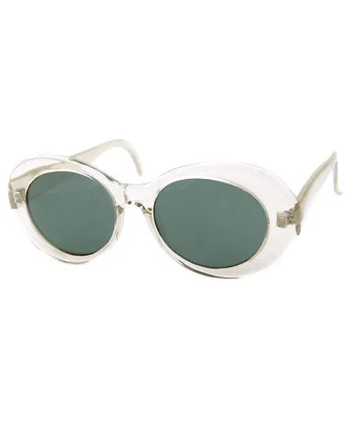 GOLDIE Crystal Oval Sunglasses