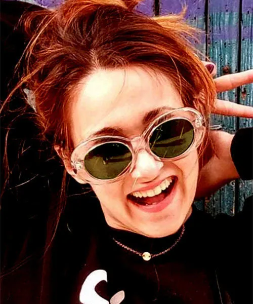 GOLDIE Crystal Oval Sunglasses