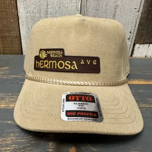 Hermosa Beach HERMOSA AVE Corduroy Baseball Cap - Khaki