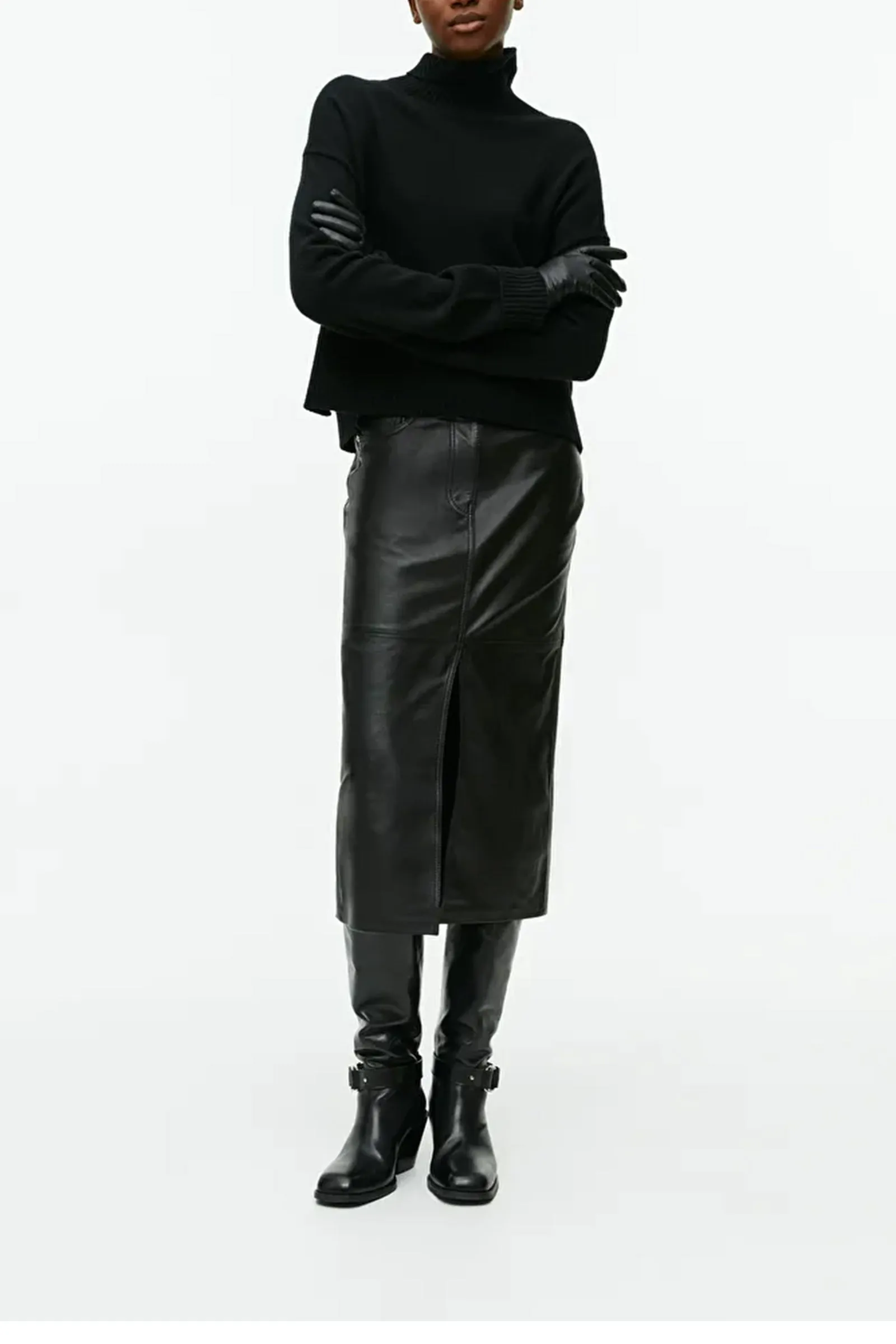 High-Neck Wool Jumper
