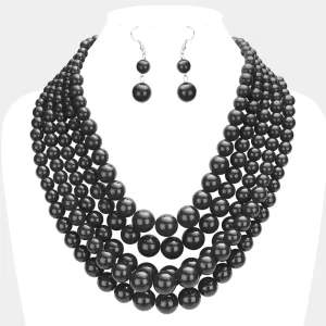 iLLASPARKZ 5Row Strand Pearl Necklace