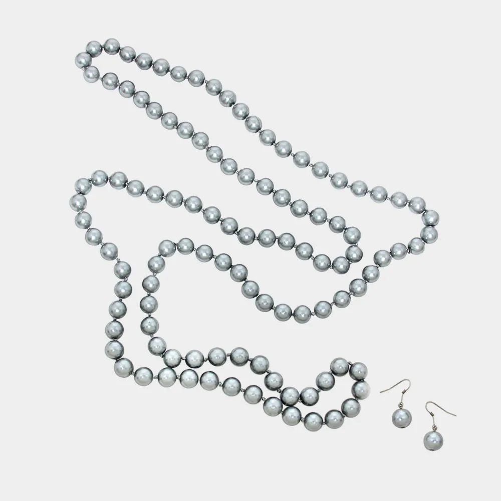 iLLASPARKZ 60" Pearl Necklace