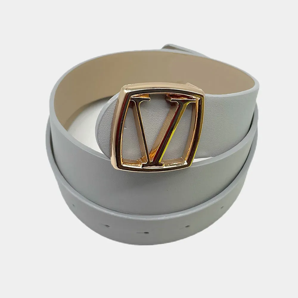 iLLASPARKZ Buckle Accented Faux Leather Belt