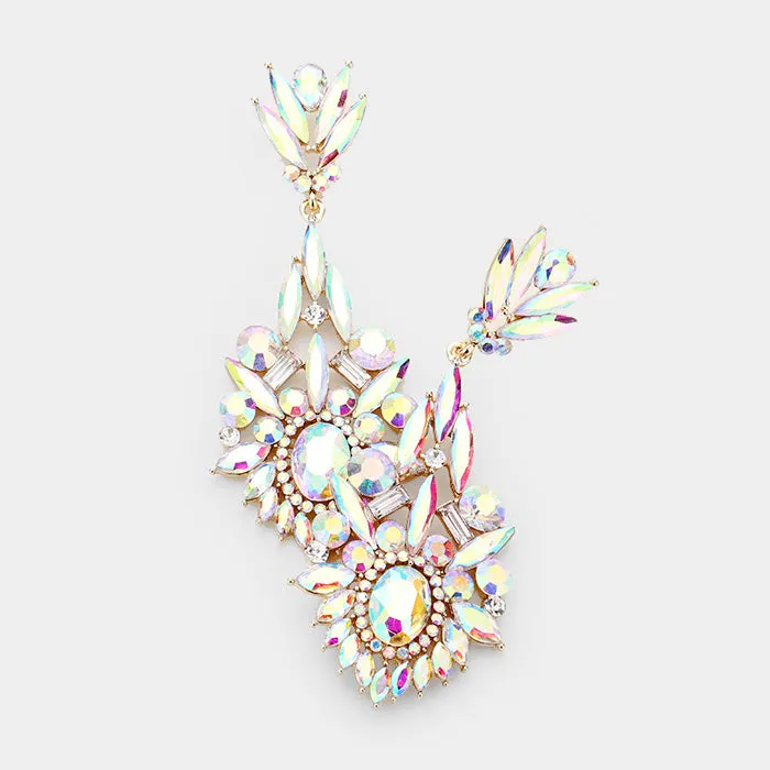 iLLASPARKZ Crystal Rhinestone Statement Evening Earrings