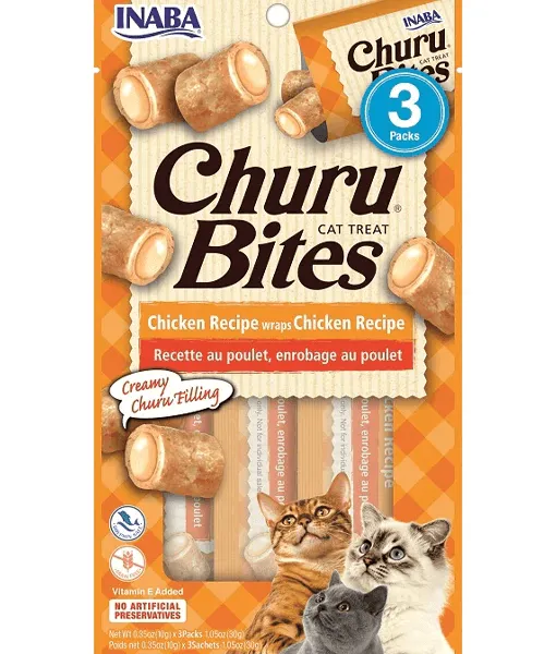 Inaba - Churu Bites - Chicken Recipe wraps Chicken Recipe 30g
