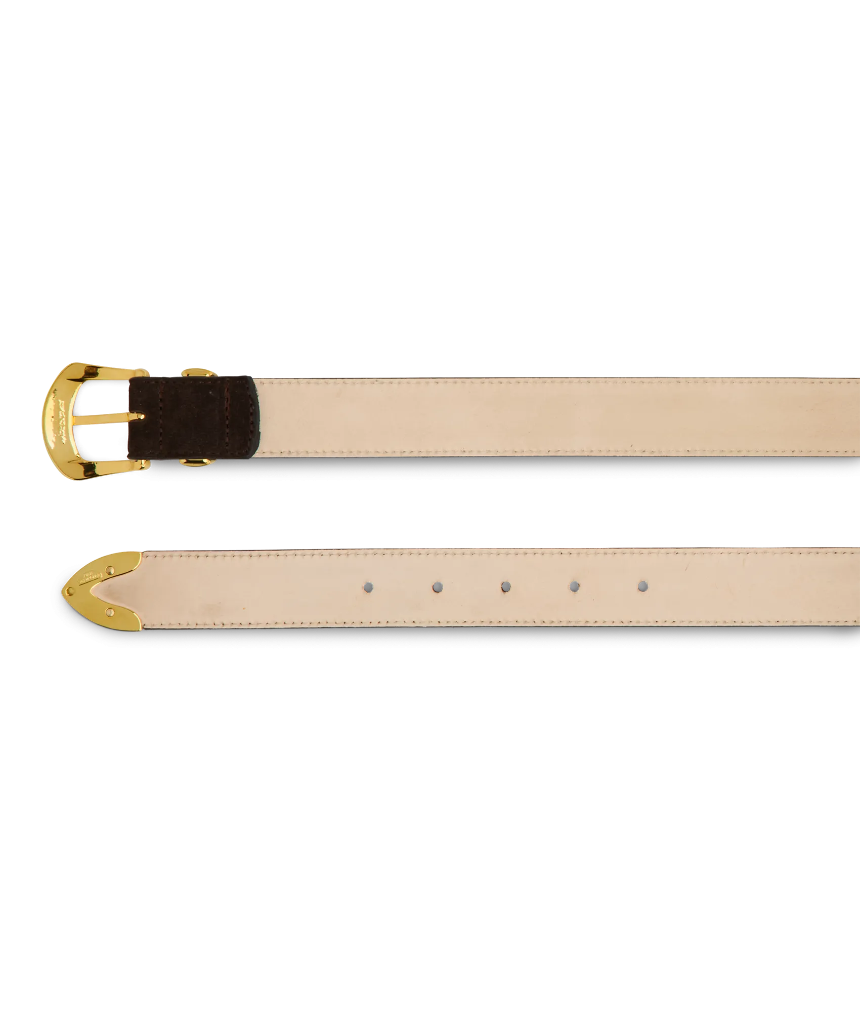 Italian 3 Piece Belt :: Chocolate