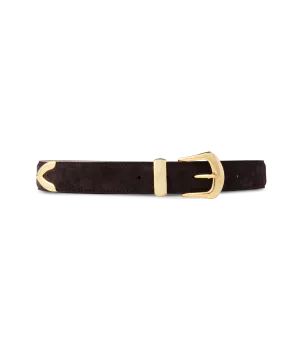 Italian 3 Piece Belt :: Chocolate