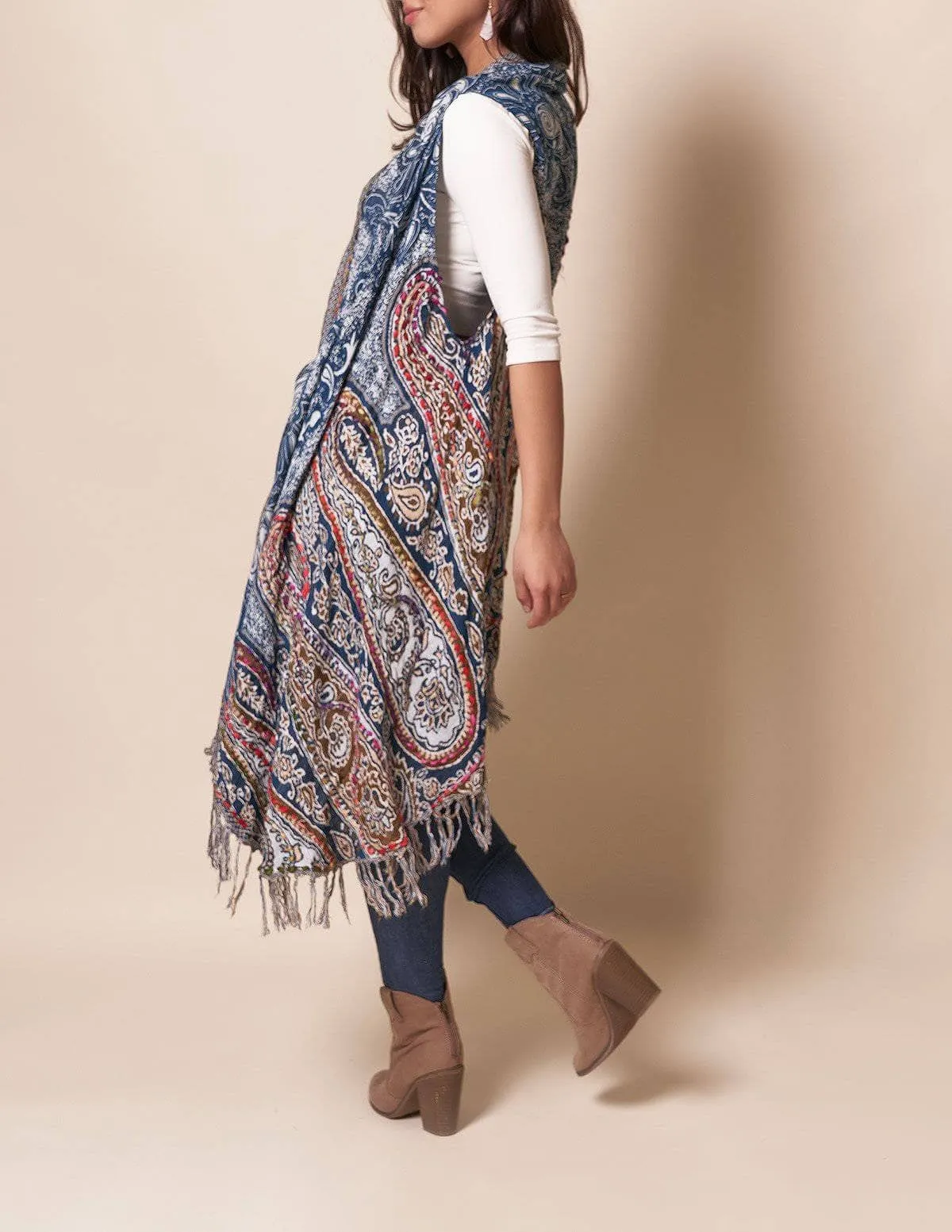Jaipur Wrap - Deep Blue