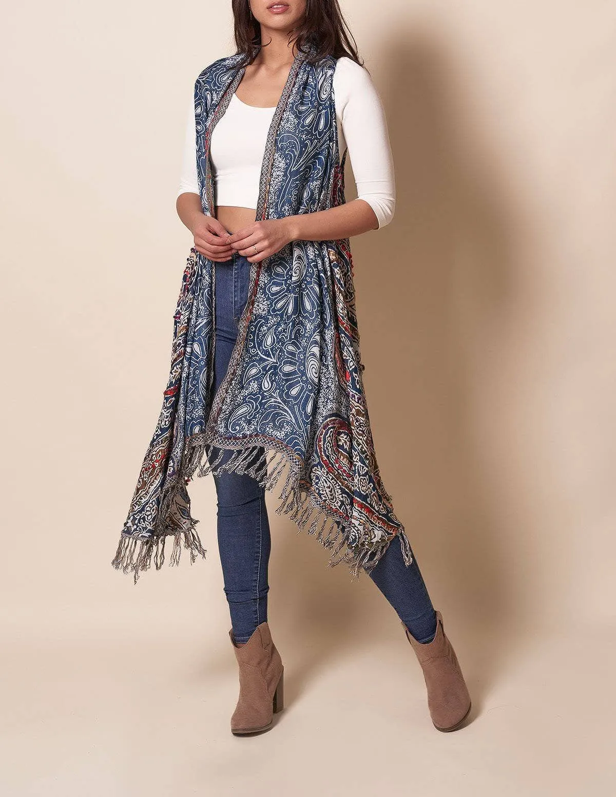 Jaipur Wrap - Deep Blue