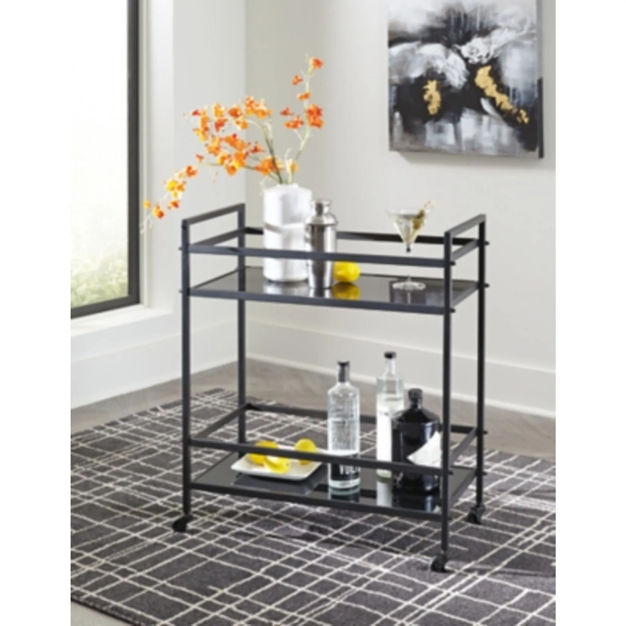 Kailman Bar Cart - Black