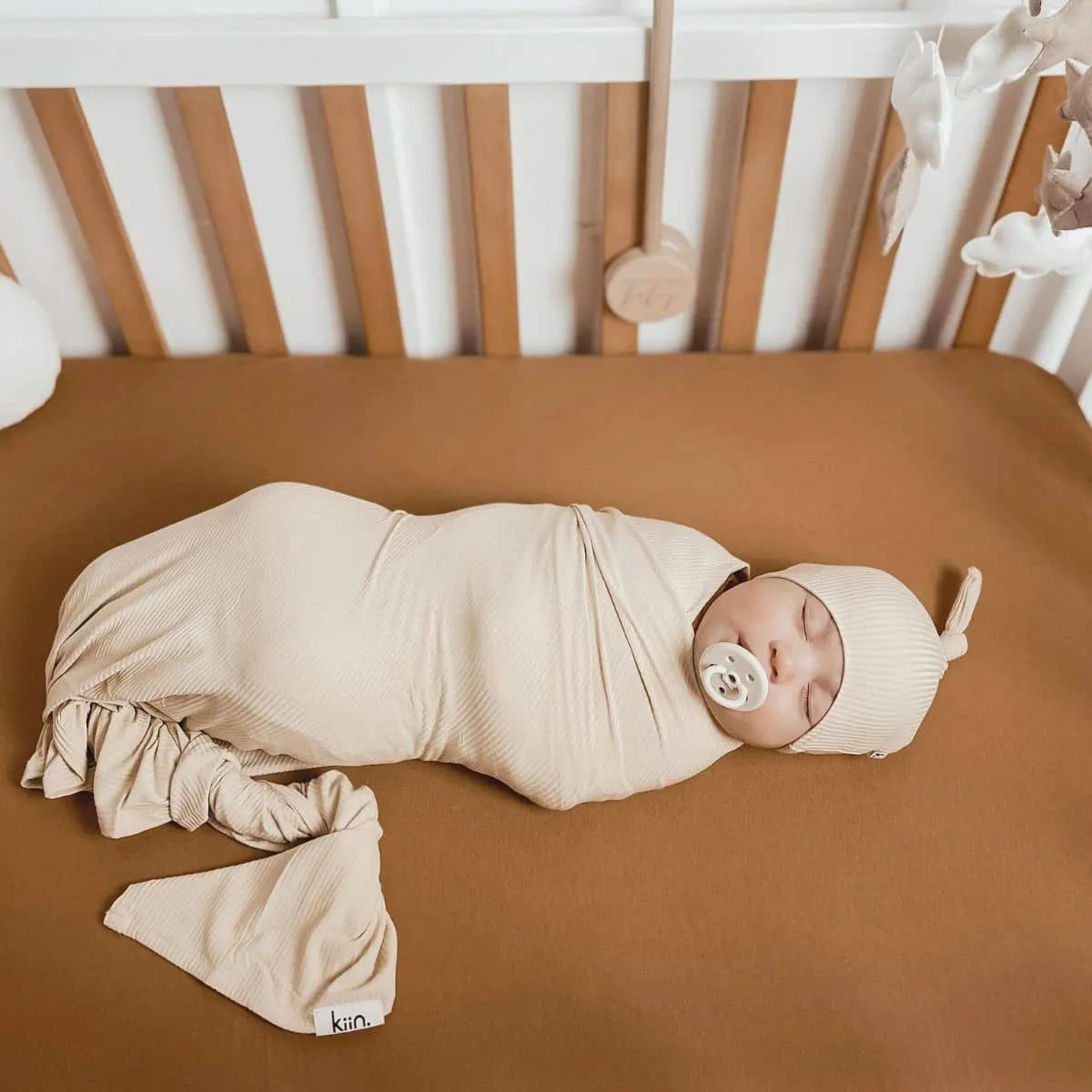 Kiin Baby Bamboo Stretch Swaddle - Ivory