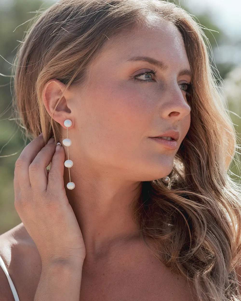 Krista Pearl Dangle Earrings