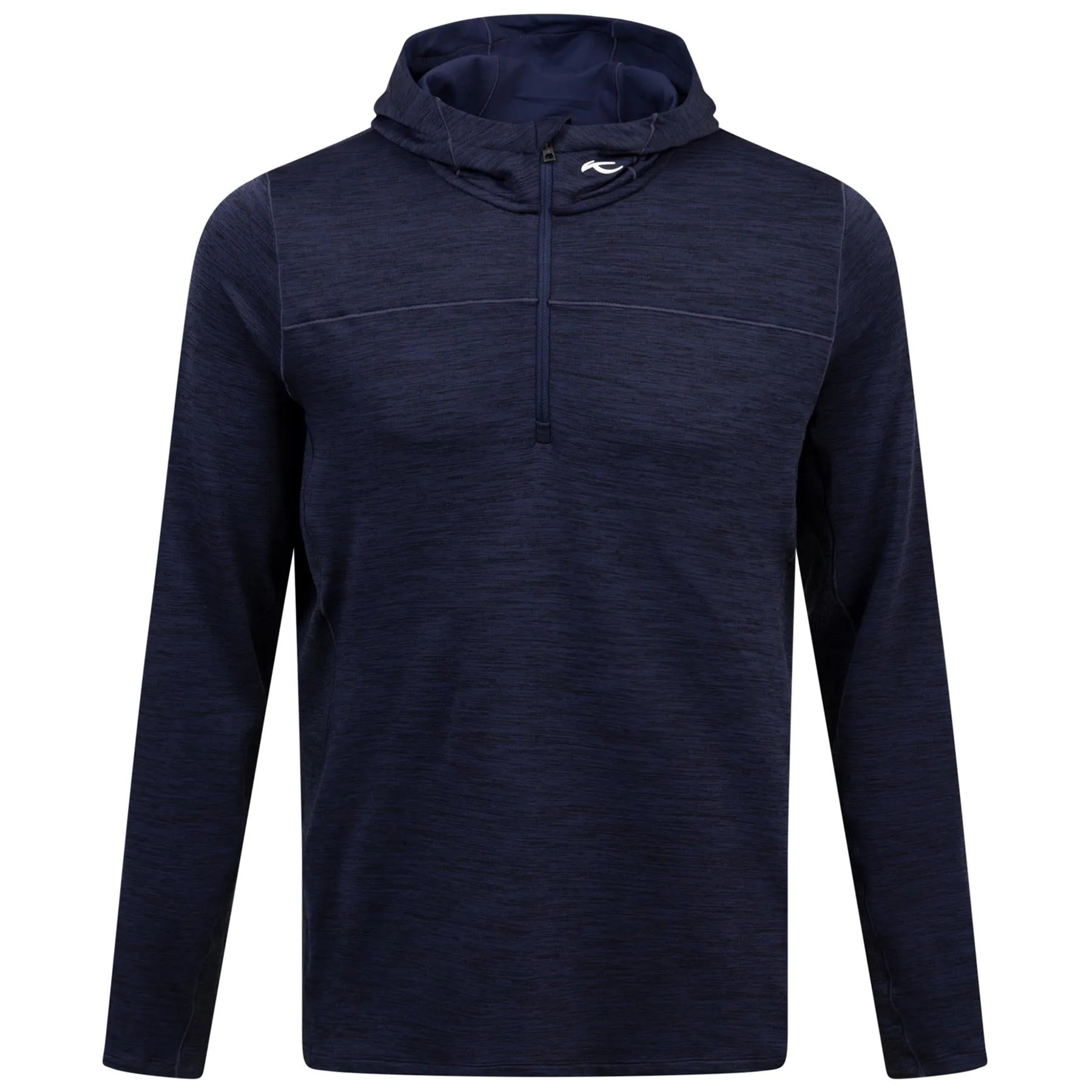 Liam Hooded Half Zip Mid Layer Atlanta Blue - 2025