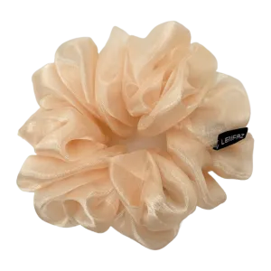 Light Apricot Organza Scrunchie