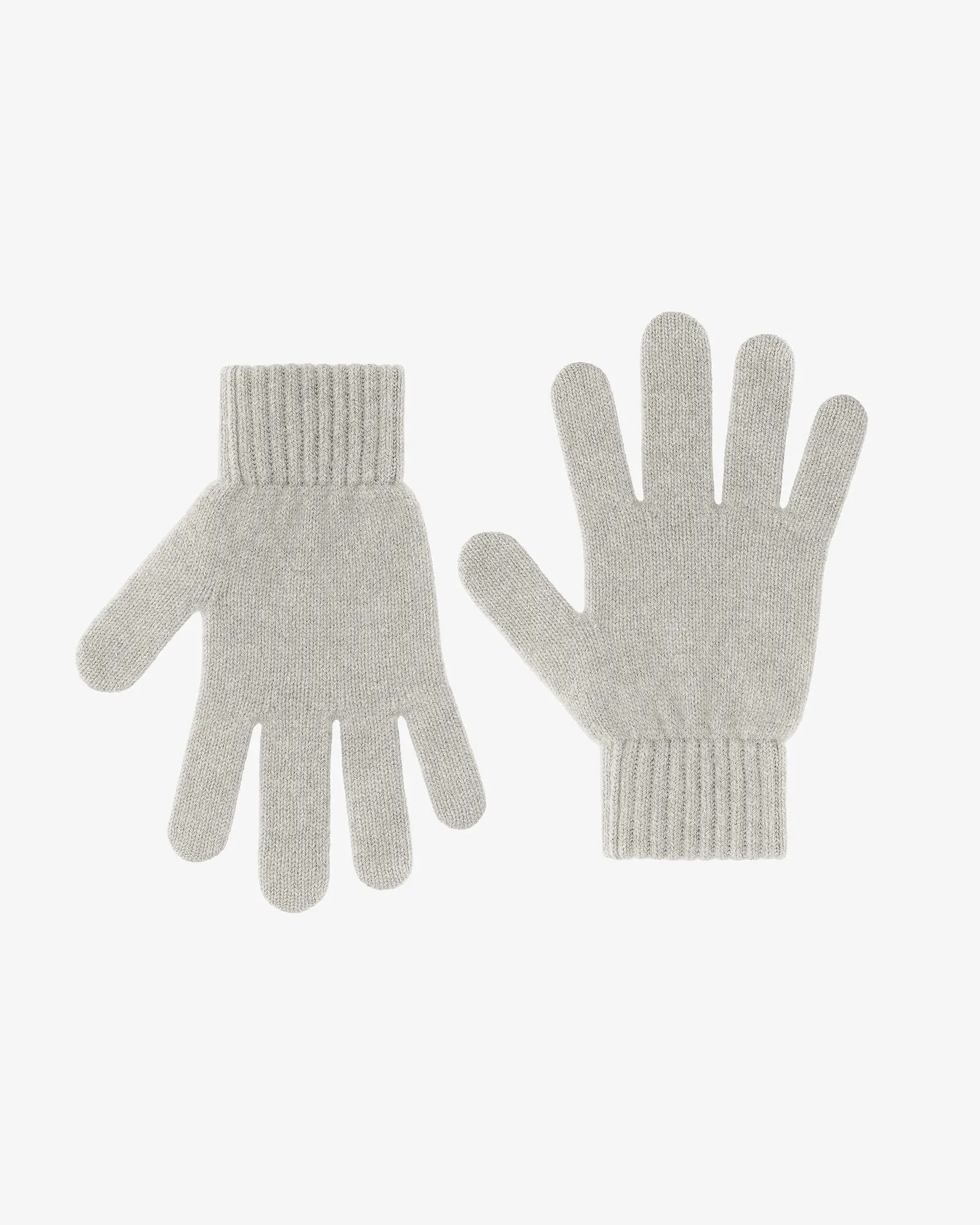 Merino Wool Gloves - Limestone Grey
