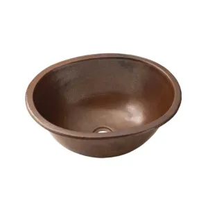 Native Trails Cameo Oval Hand Hammered Copper Bathroom Sink