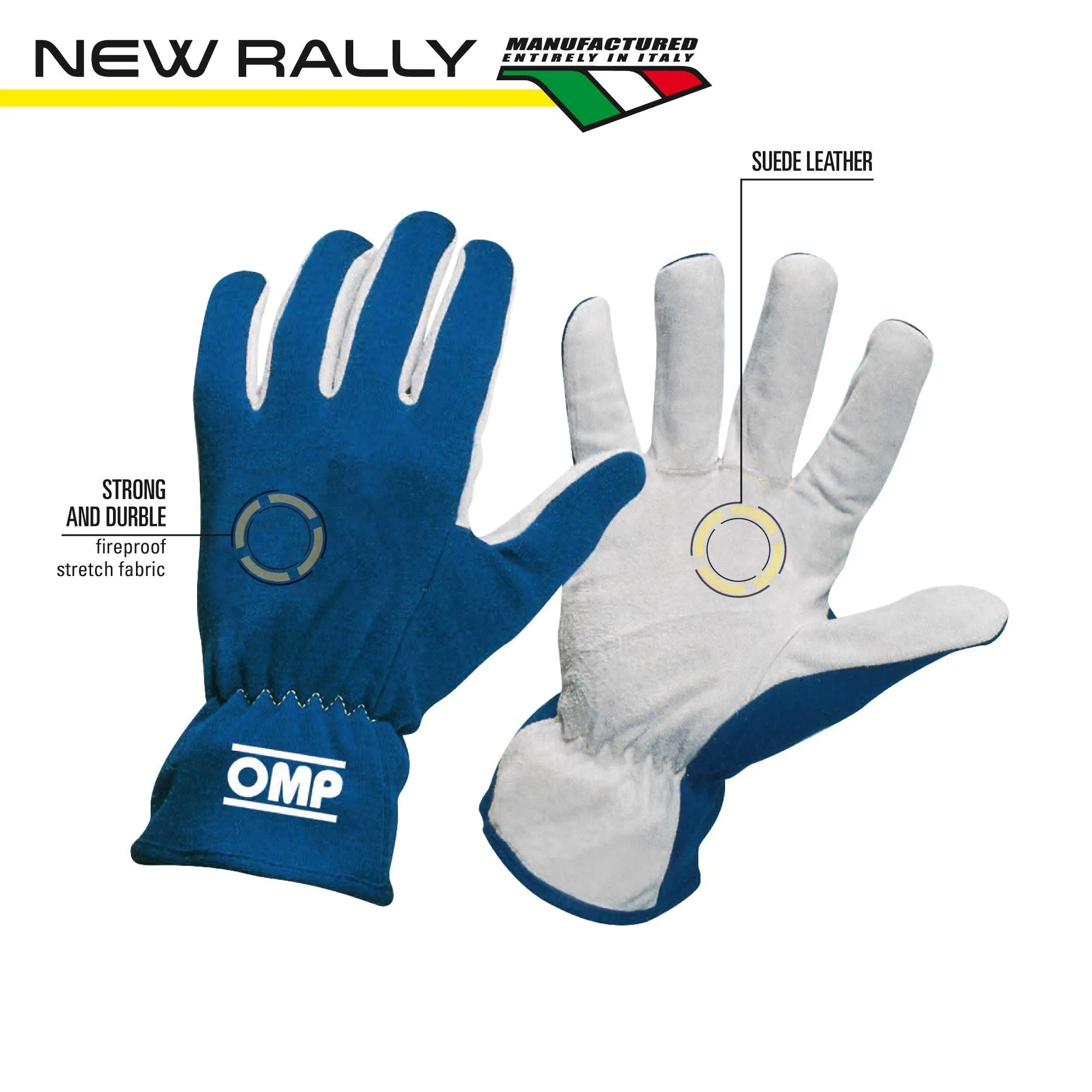 OMP | Rally Gloves | Racing Gloves | ISO  6940