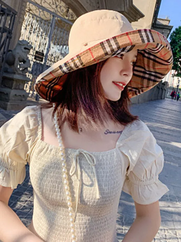 Original Plaid Reversible Sun-Protection Bucket Hat