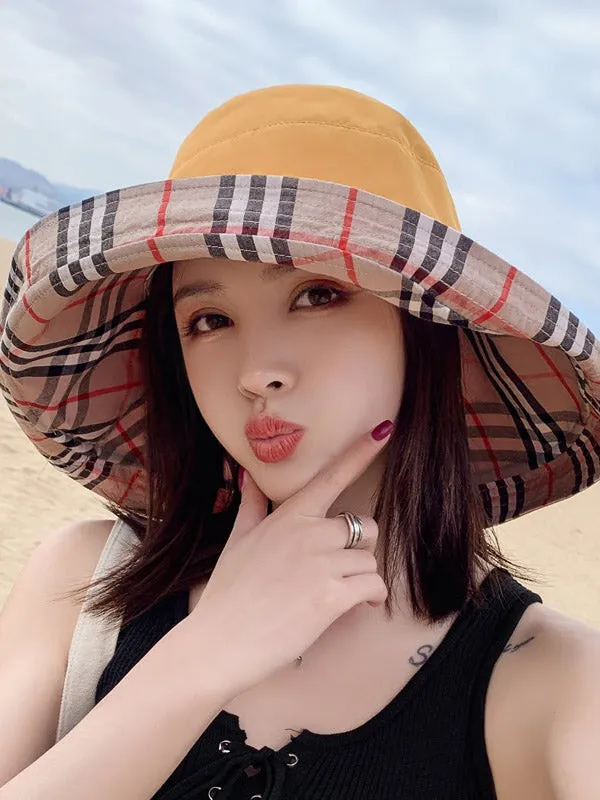 Original Plaid Reversible Sun-Protection Bucket Hat