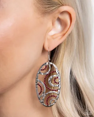 Paparazzi Earring ~ Seize the DAZE - Red