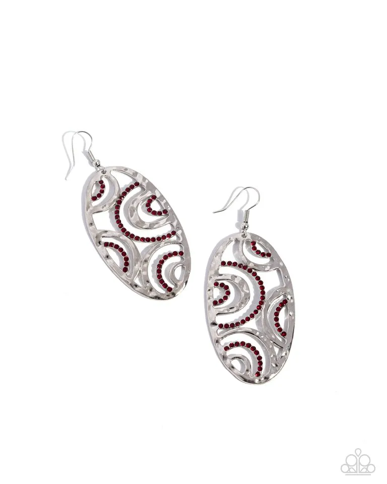 Paparazzi Earring ~ Seize the DAZE - Red