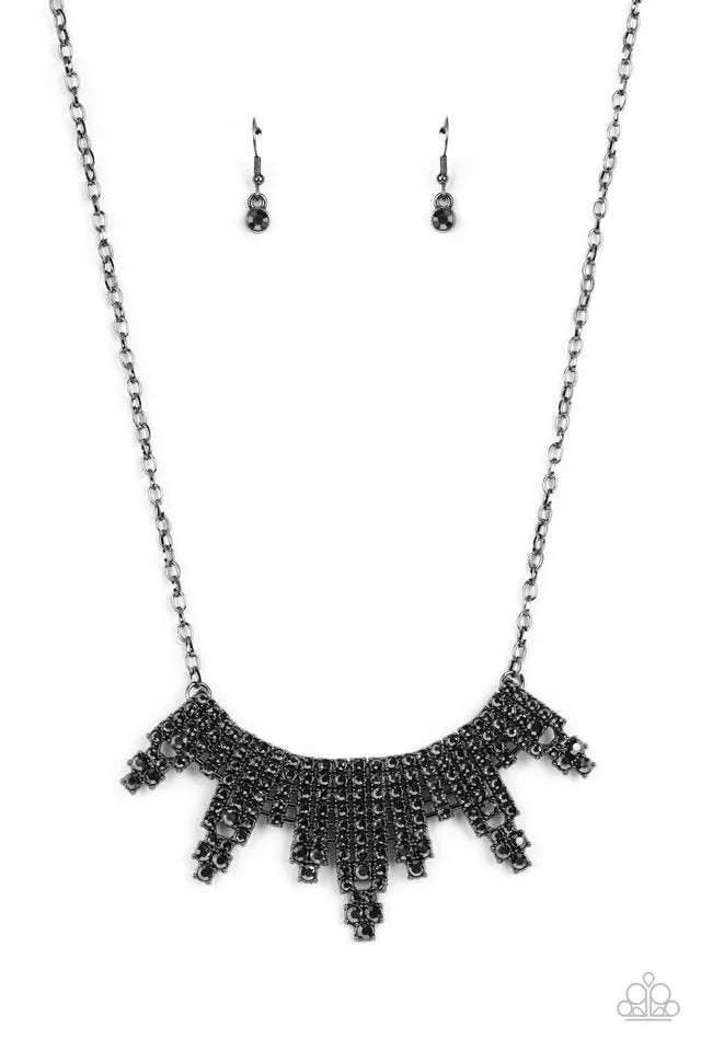 Paparazzi Necklace ~ Skyscraping Sparkle - Black