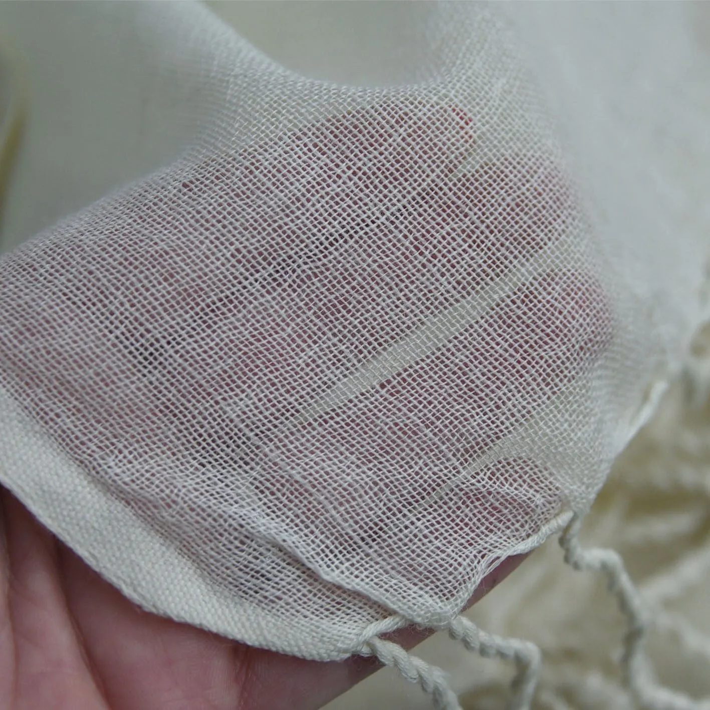 Plain Weave Wool Scarf 40 X 180cm - with twisted fringe