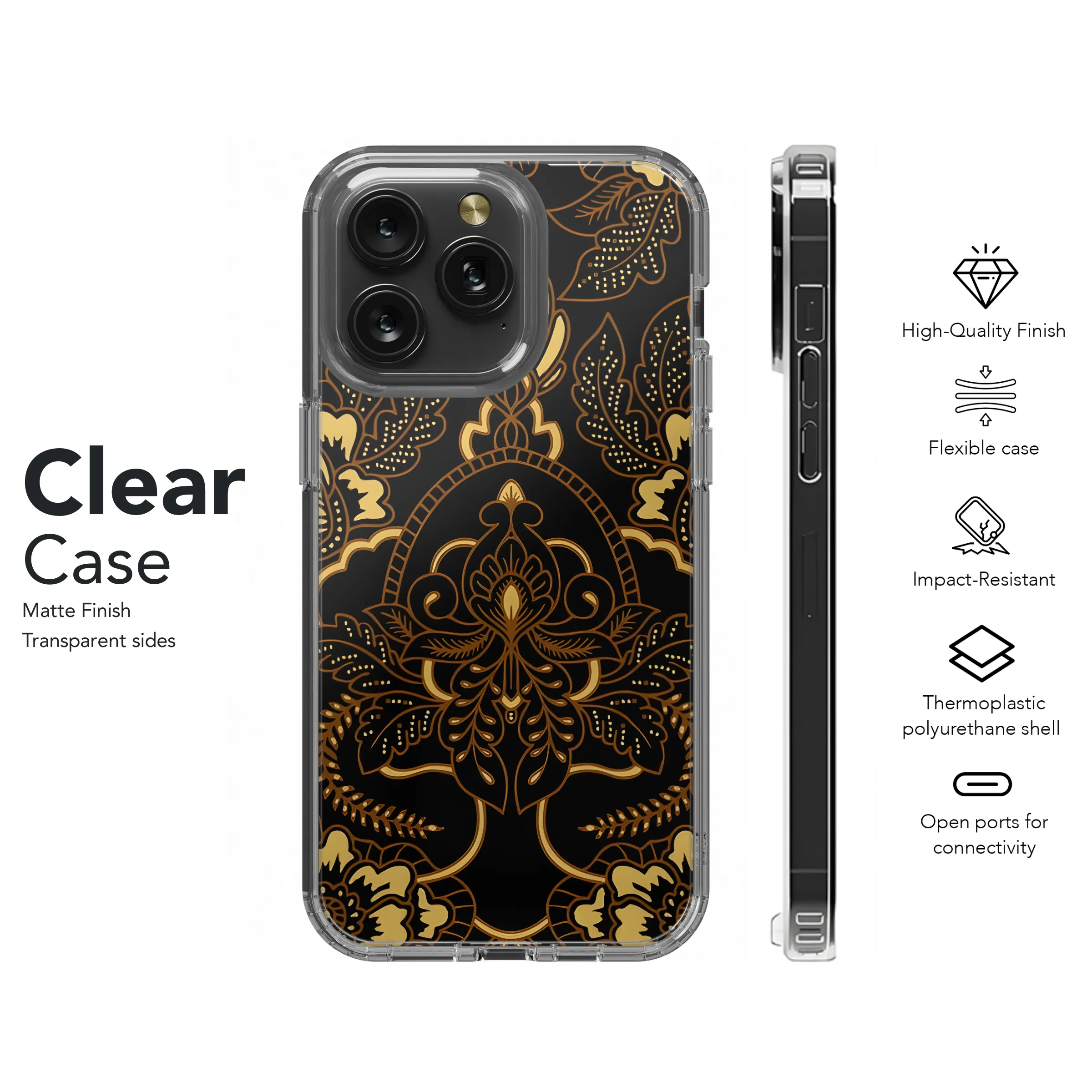 Premium Batik Sogan Indonesian Phone Case iPhone Samsung Cover Pixel 3798