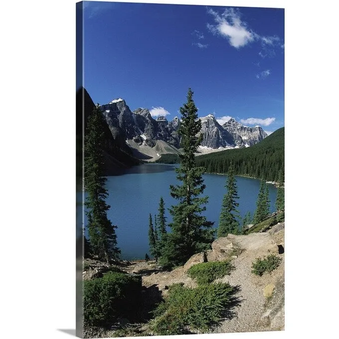 "Canada, Alberta, Banff National Park, Moraine Lake" Canvas Wall Art