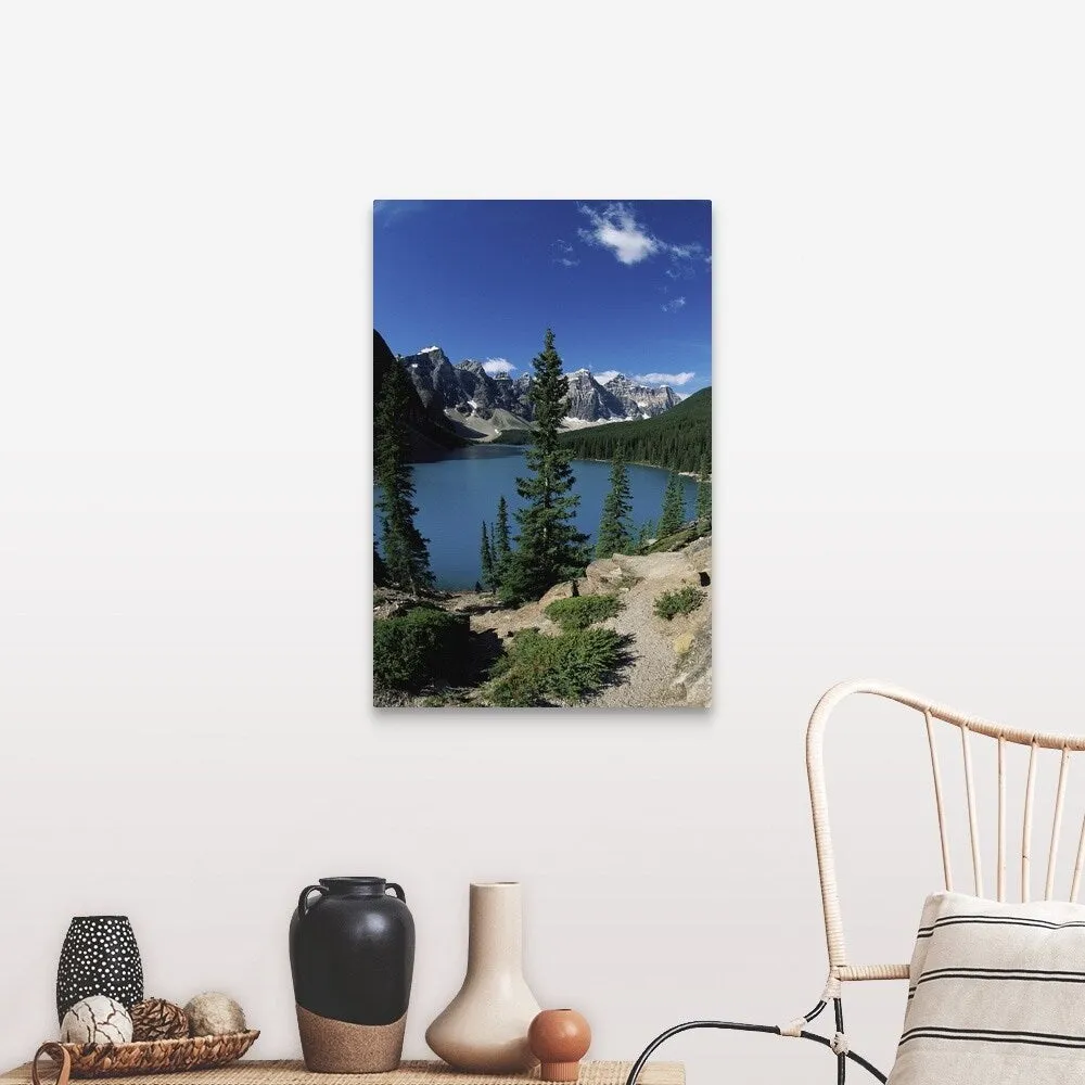 "Canada, Alberta, Banff National Park, Moraine Lake" Canvas Wall Art