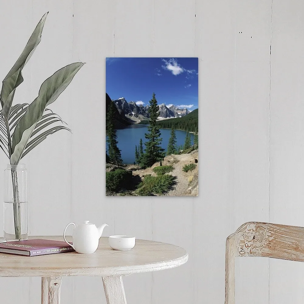 "Canada, Alberta, Banff National Park, Moraine Lake" Canvas Wall Art