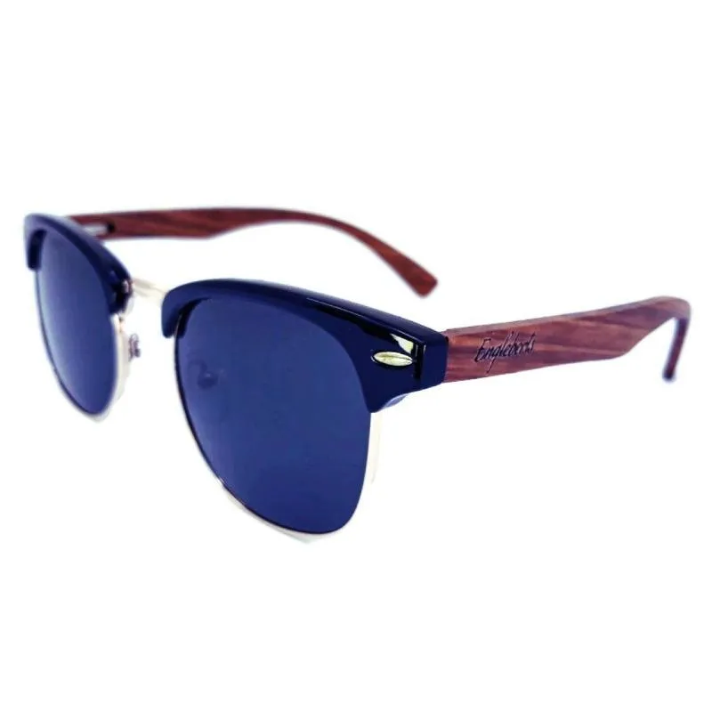 Real Walnut Wood Club Style Sunglasses