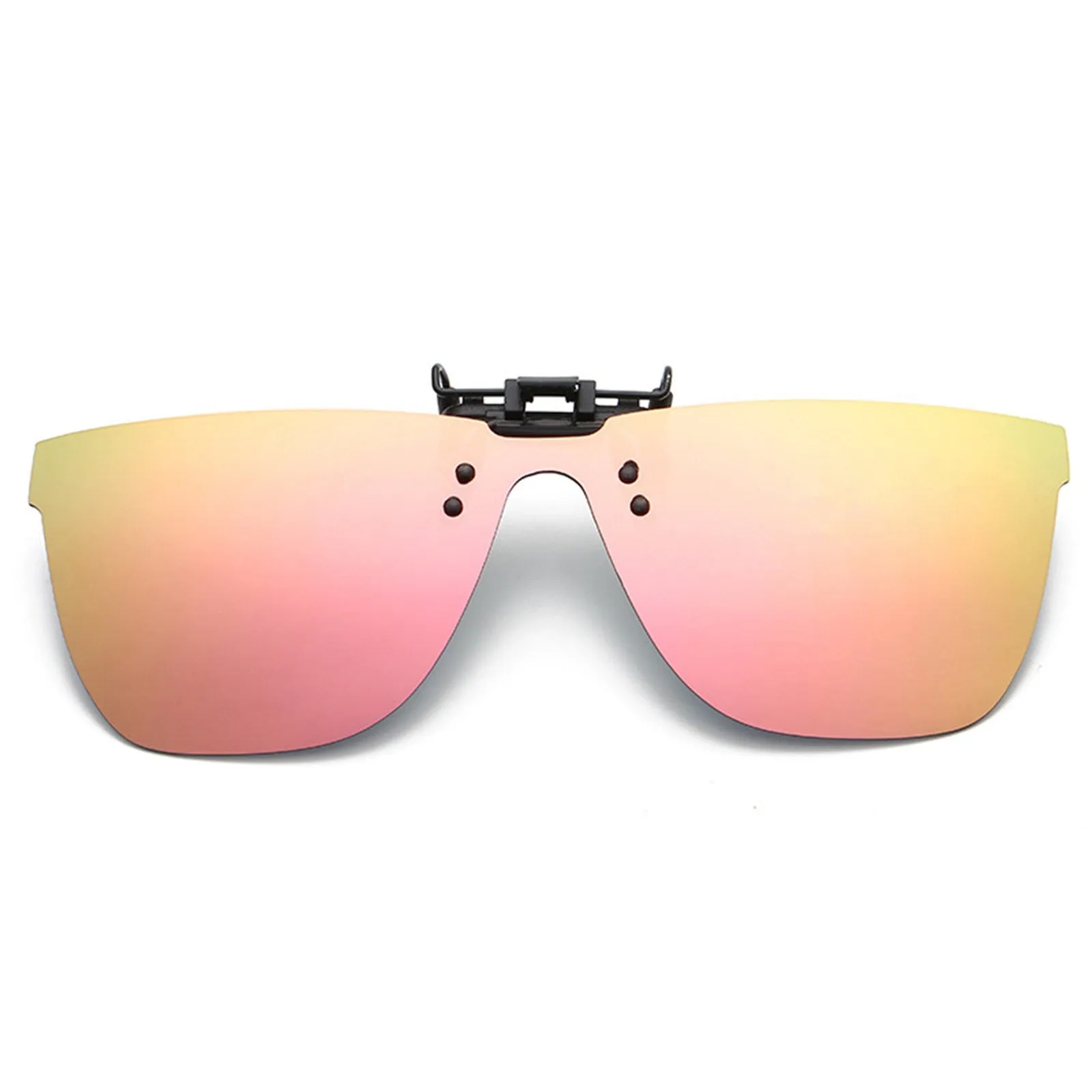 Retro Polarized Clip On Flap up Sunglasses  UV 400 Protection Transform Optical Glasses to Sunglasses
