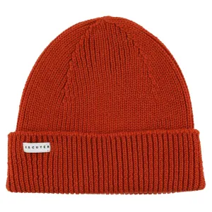 Ribbed Merino Beanie / Orange