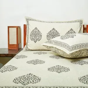 Sampreeti Printed Bedsheet - Black