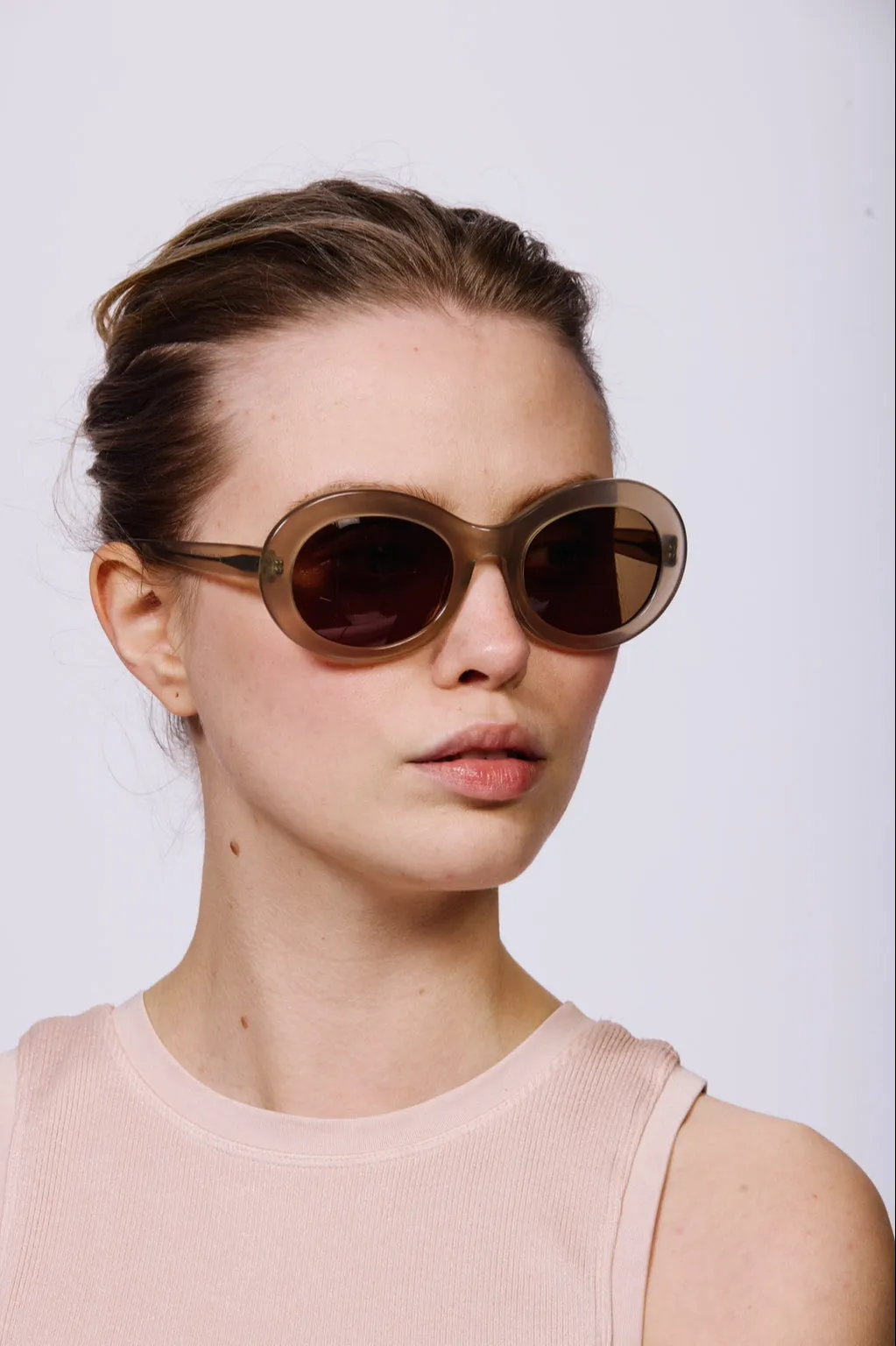 SAN FRANCISCO Sunglasses | Clear Taupe