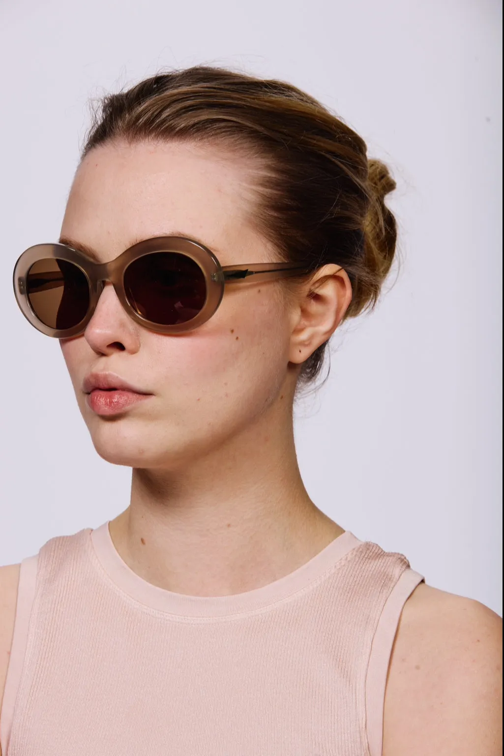 SAN FRANCISCO Sunglasses | Clear Taupe