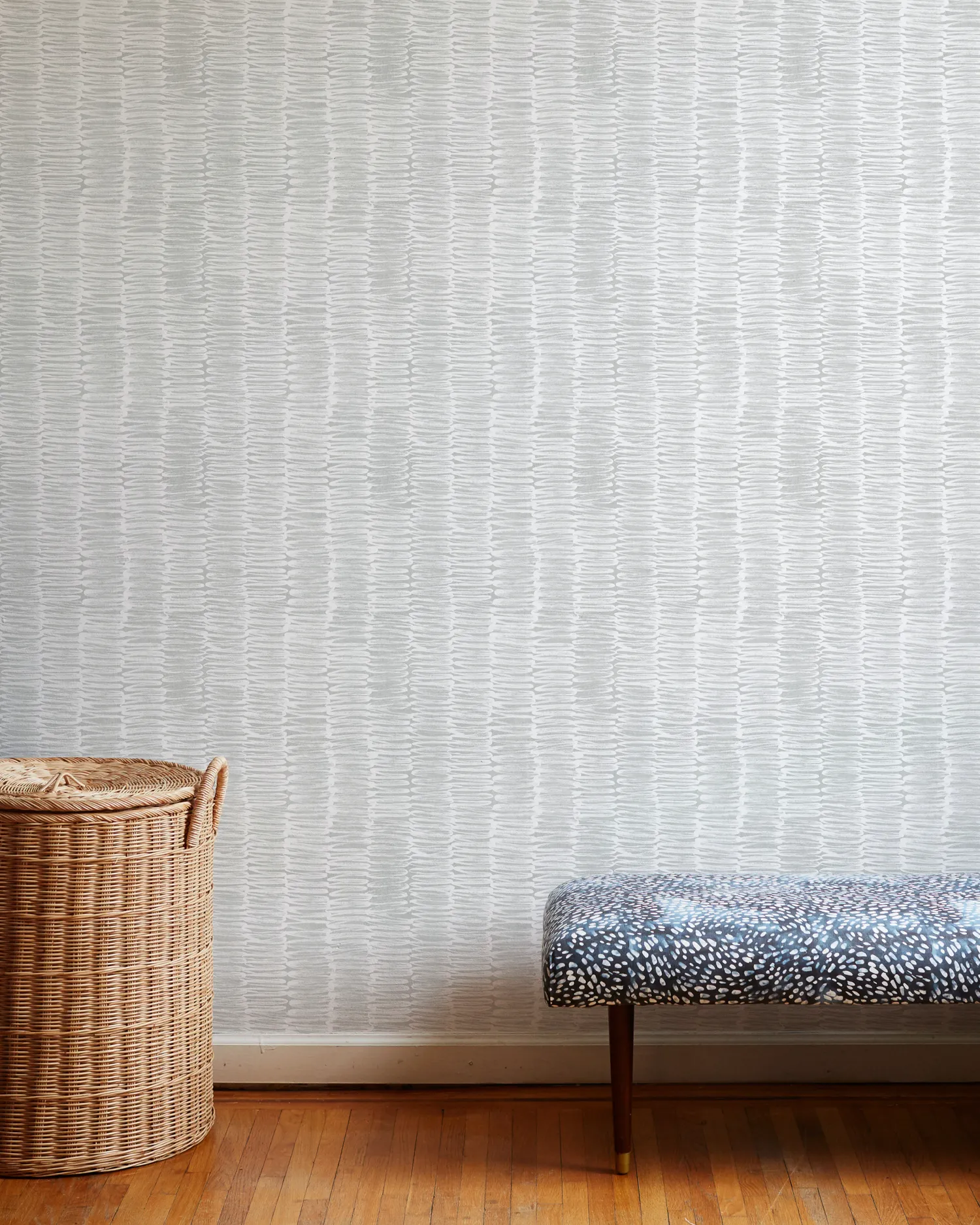 Scribble Wallpaper in Pale Gray