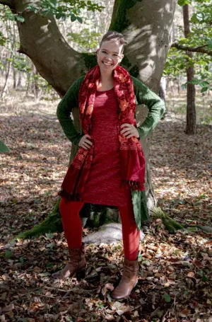 Shanila embroidery handmade scarf - indira