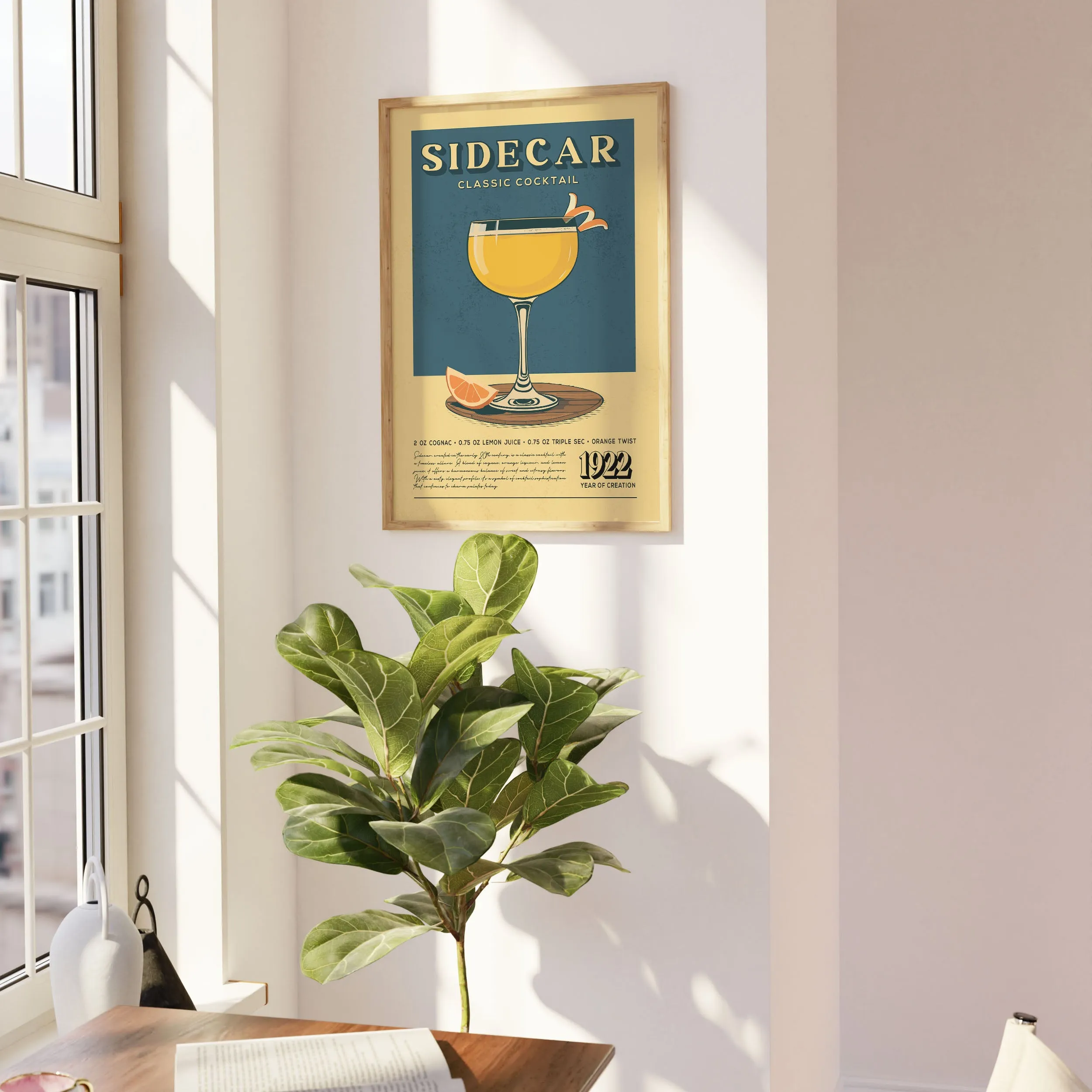 Sidecar - Classic Cocktail Poster