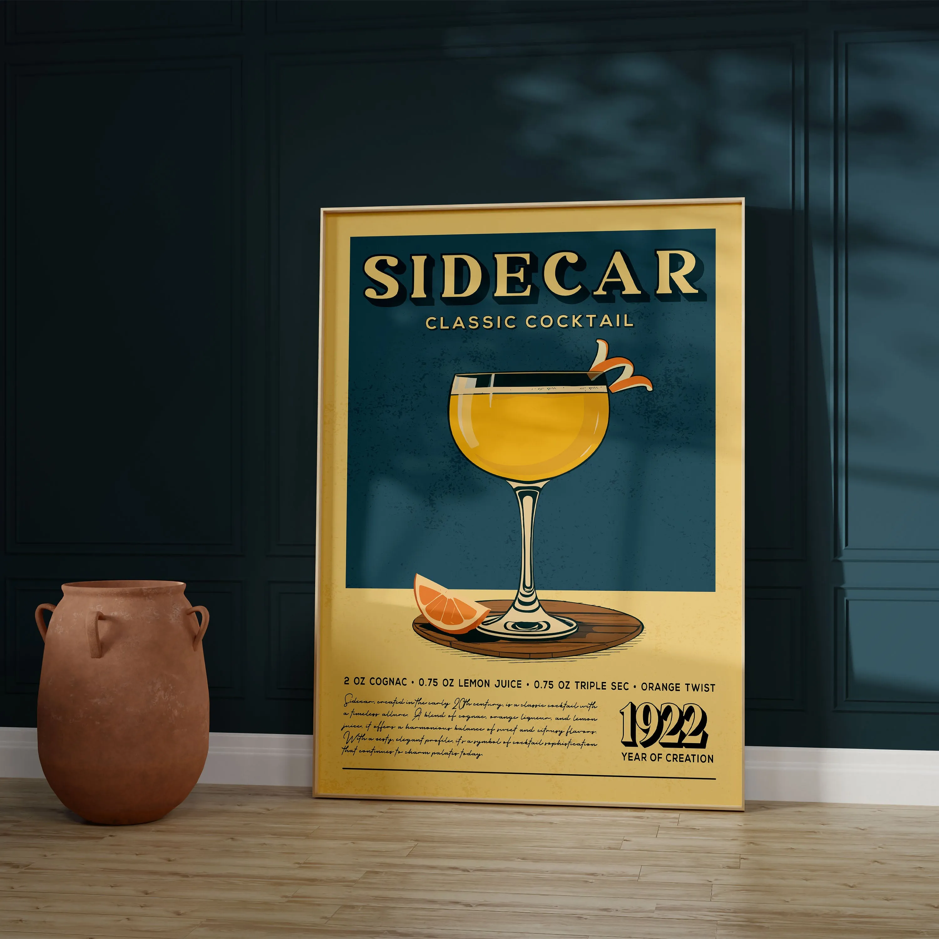 Sidecar - Classic Cocktail Poster