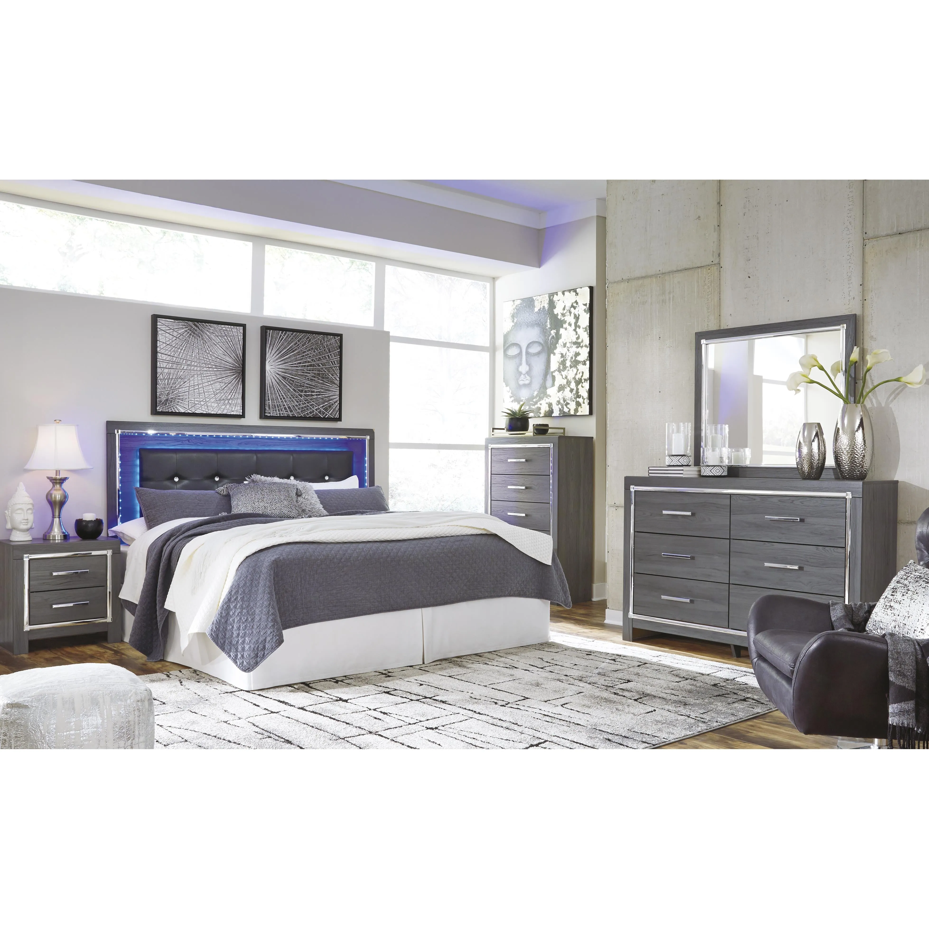 Signature Design by Ashley Lodanna 6-Drawer Dresser with Mirror B214-31/B214-36